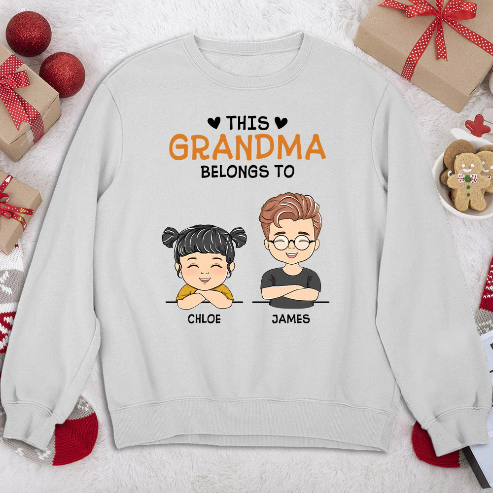 This Nana Belongs To - Personalized Custom Sweatshirt - Image 2