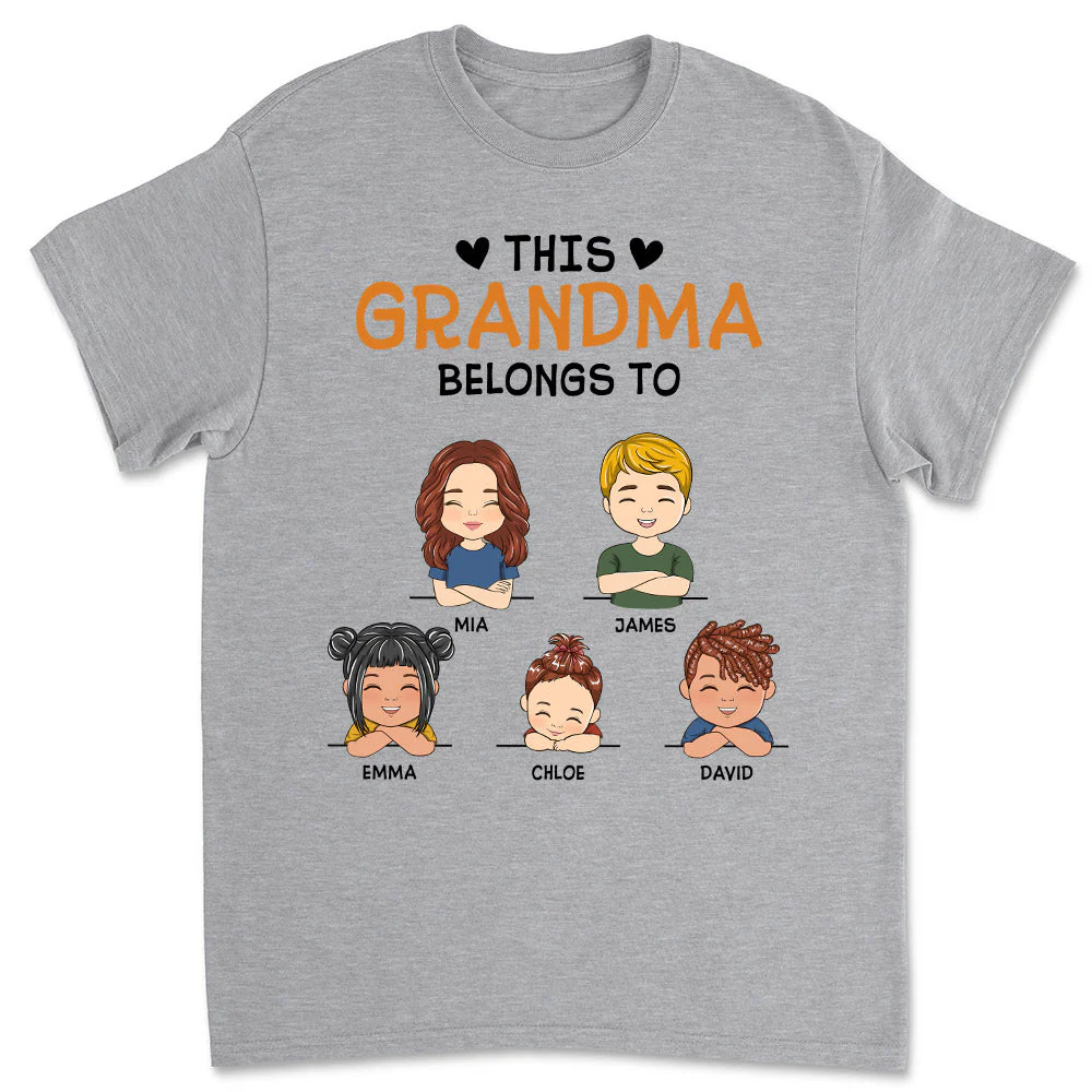 This Nana Belongs To - Personalized Custom Unisex T-shirt