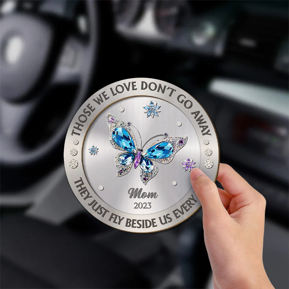 Those We Love Beside Us Every Day - Personalized Custom Car Visor Clip - Image 2