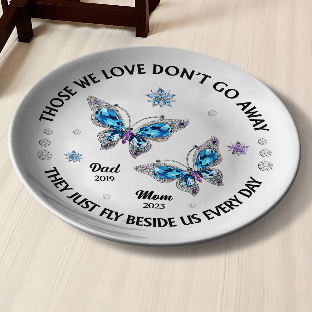 Those We Love Beside Us Every Day - Personalized Custom Plate - Image 2