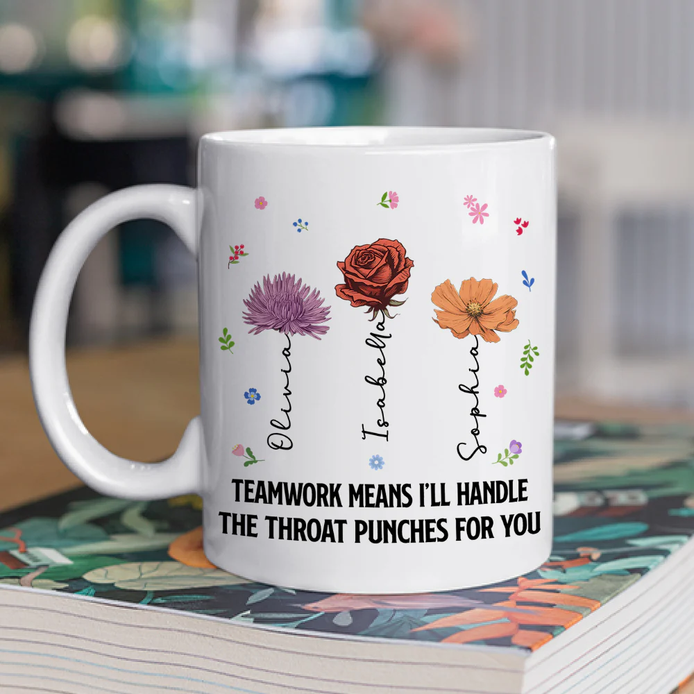 Throwing A Punch - Personalized Custom Coffee Mug - Image 2