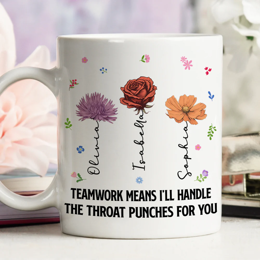 Throwing A Punch - Personalized Custom Coffee Mug - Image 4
