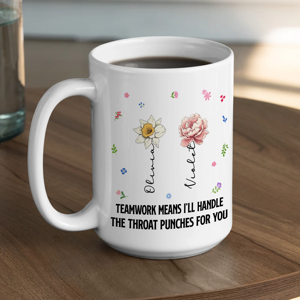 Throwing A Punch - Personalized Custom Coffee Mug - Image 6