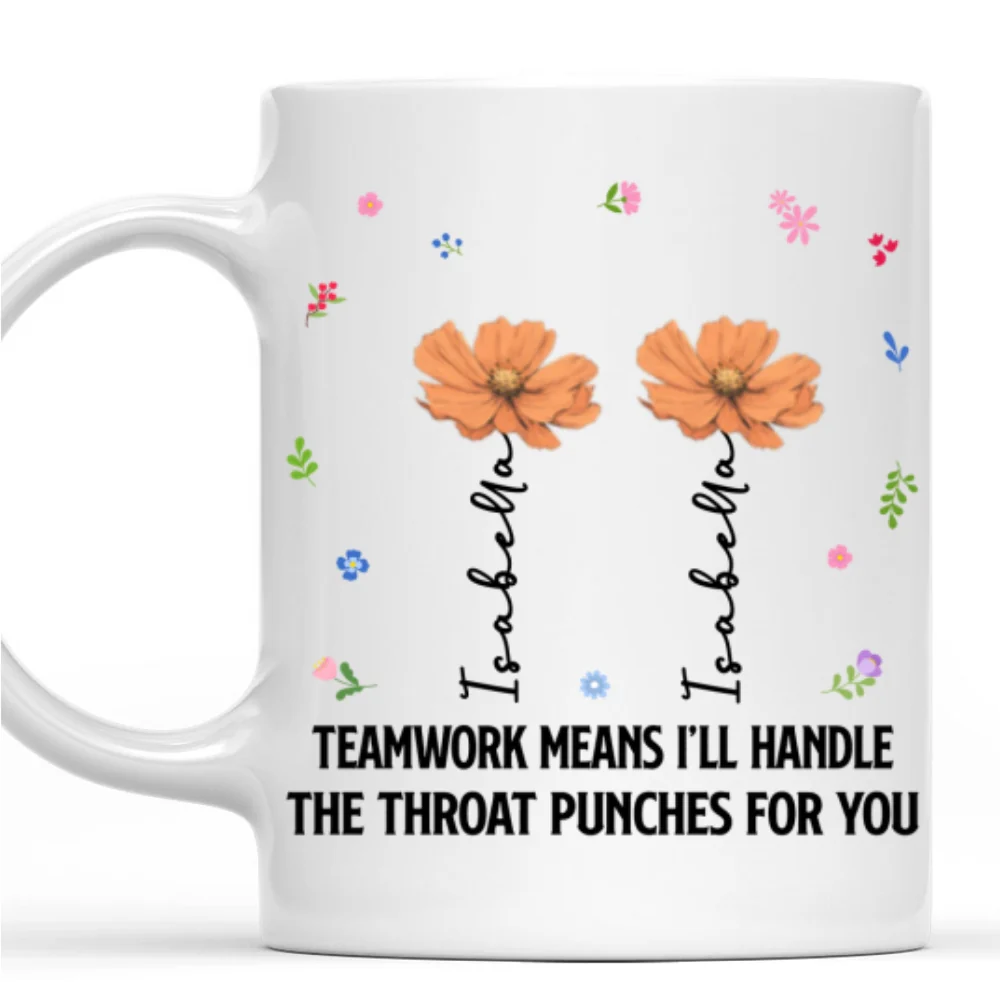 Throwing A Punch - Personalized Custom Coffee Mug - Image 7