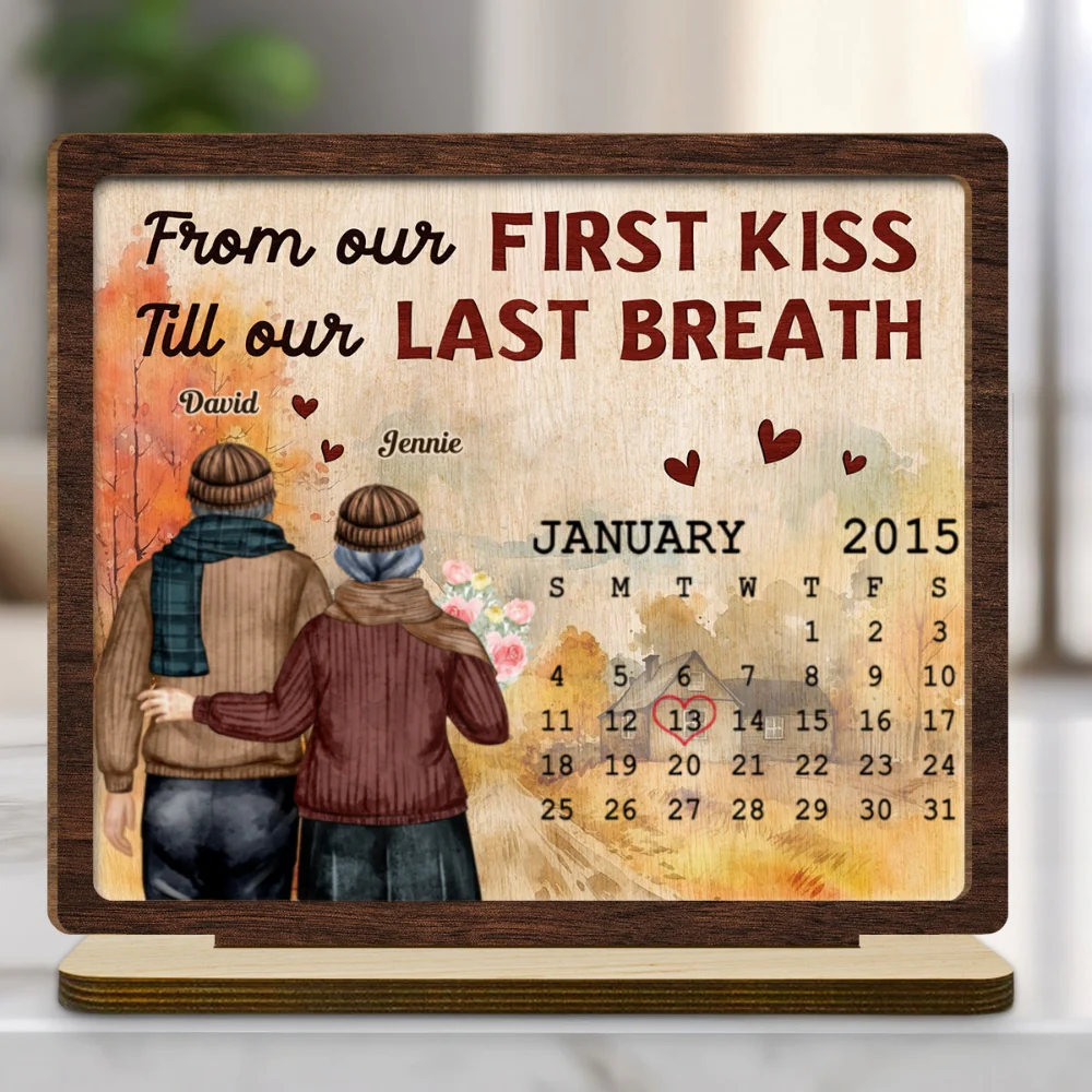 Till My Last Breath - Personalized Custom 2-Layer Wood Plaque With Flat Base - Image 6