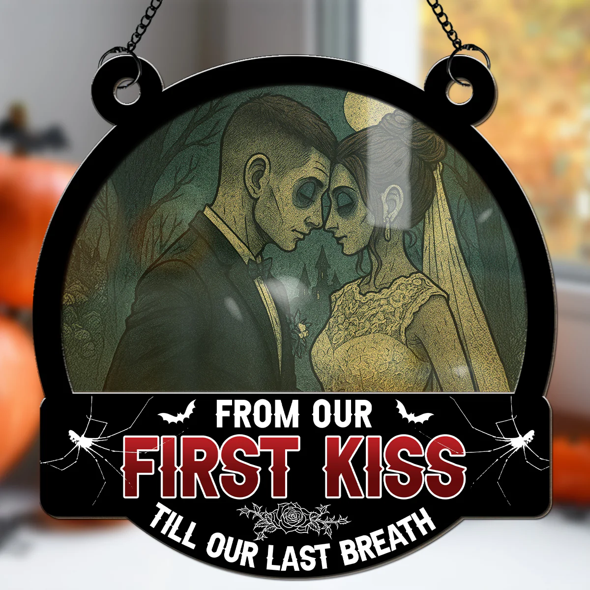 Till Our Last Breath Halloween - Personalized Custom Suncatcher - Image 3