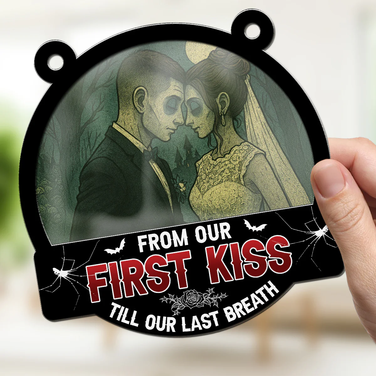 Till Our Last Breath Halloween - Personalized Custom Suncatcher - Image 4