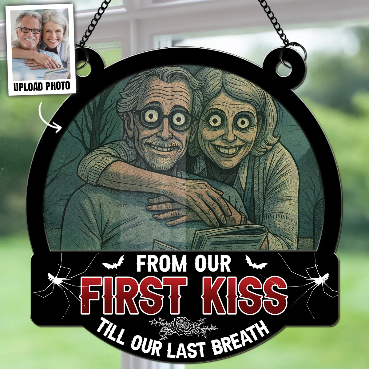 Till Our Last Breath Halloween - Personalized Custom Suncatcher - Image 5