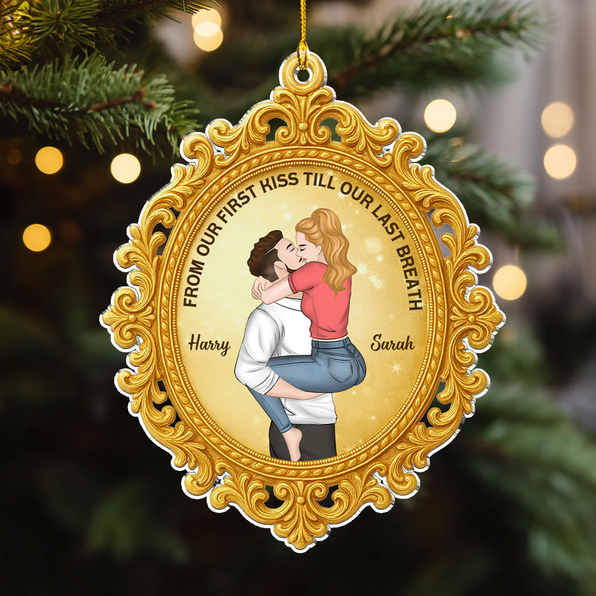 Till Our Last Breath - Personalized Custom 3D Effect Acrylic Ornament - Image 4
