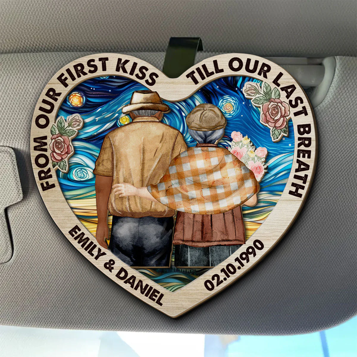 Till Our Last Breath - Personalized Custom Car Visor Clip
