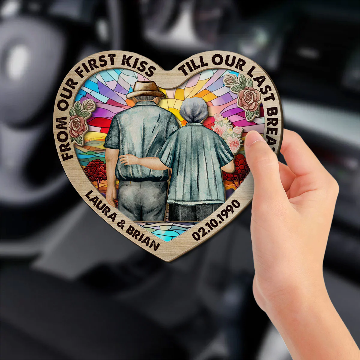 Till Our Last Breath - Personalized Custom Car Visor Clip - Image 3