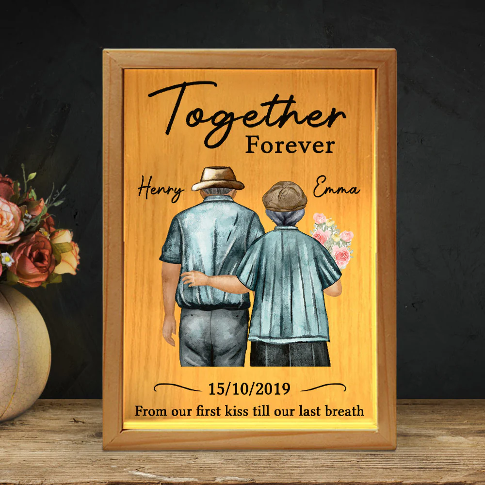 Till Our Last Breath - Personalized Custom Frame Light Box - Image 2