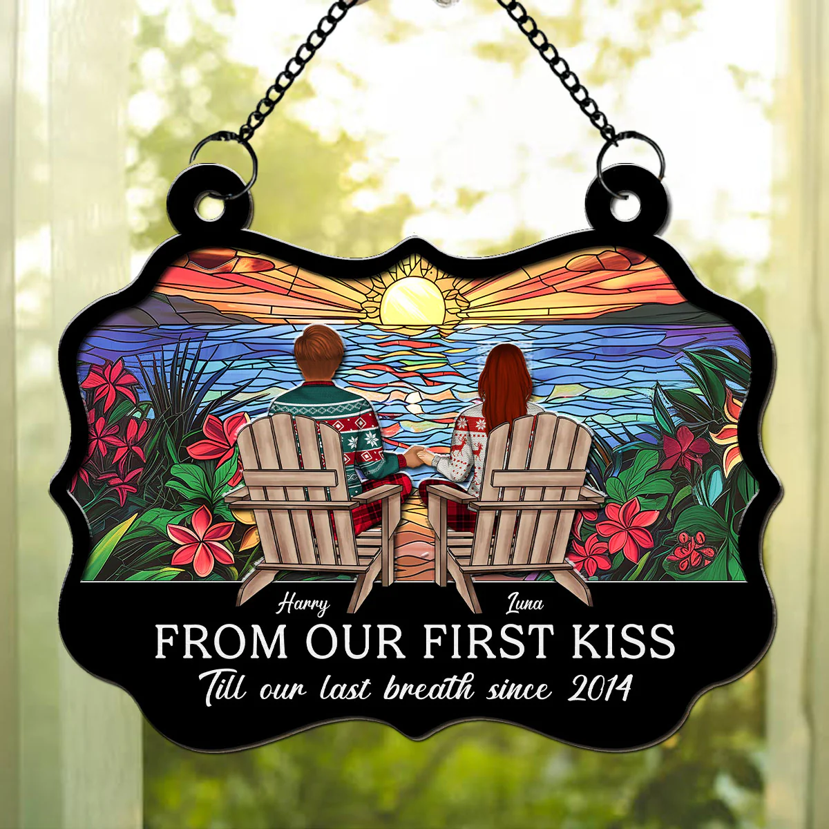 Till Our Last Breath - Personalized Custom Suncatcher - Image 4