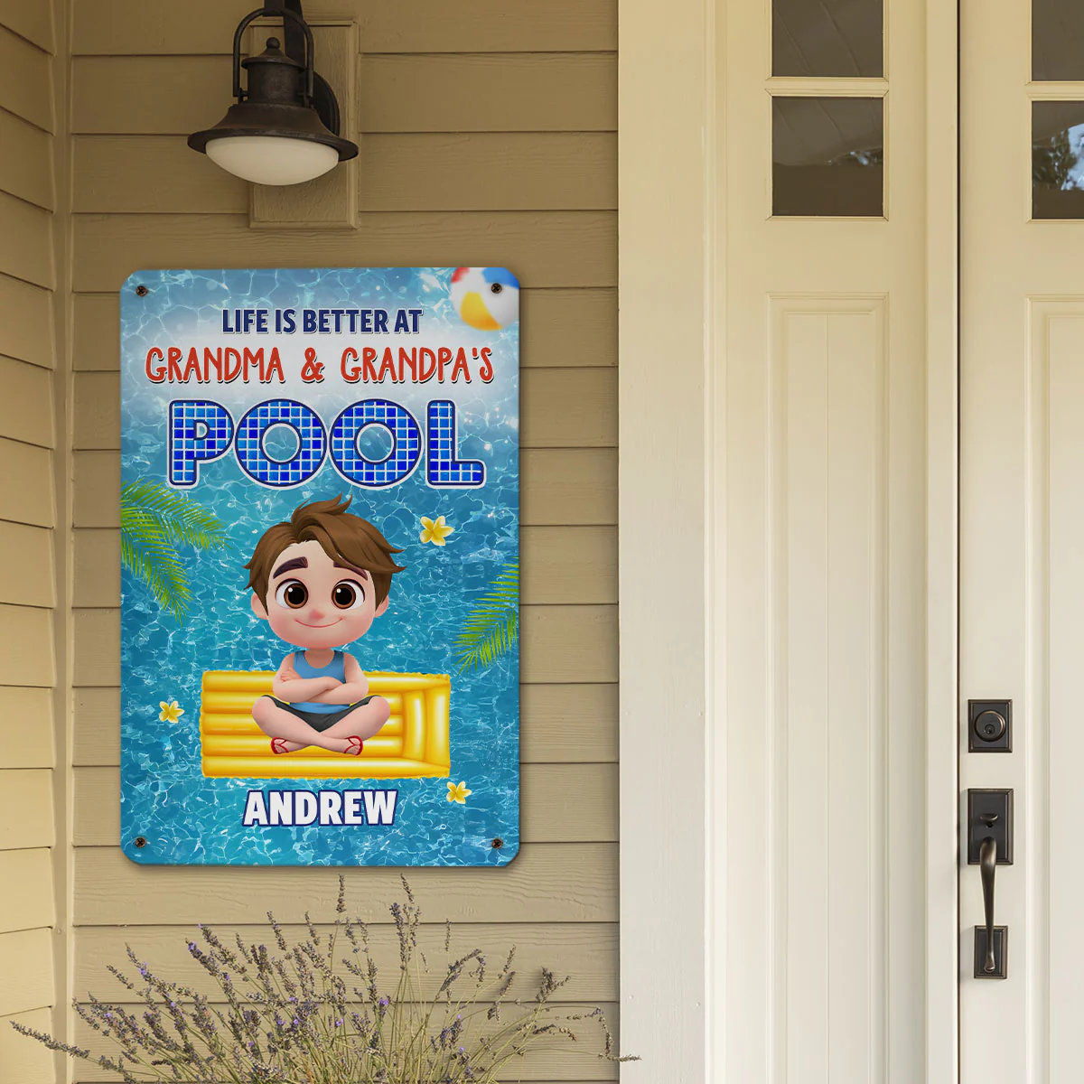 Time For The Beach - Personalized Custom Metal Sign - Image 6