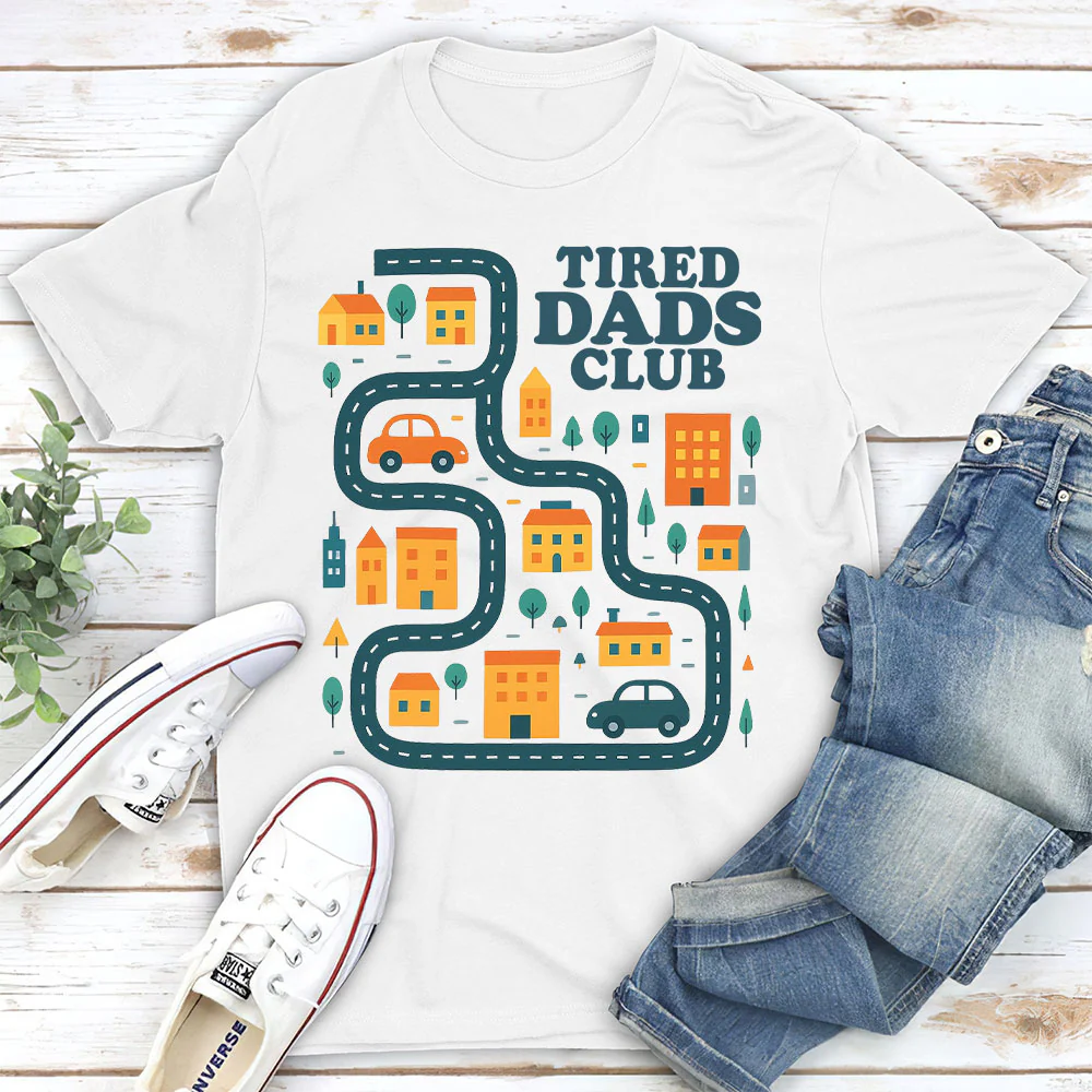 Tired Dads Husbands Club - Personalized Custom Shirt - Image 2