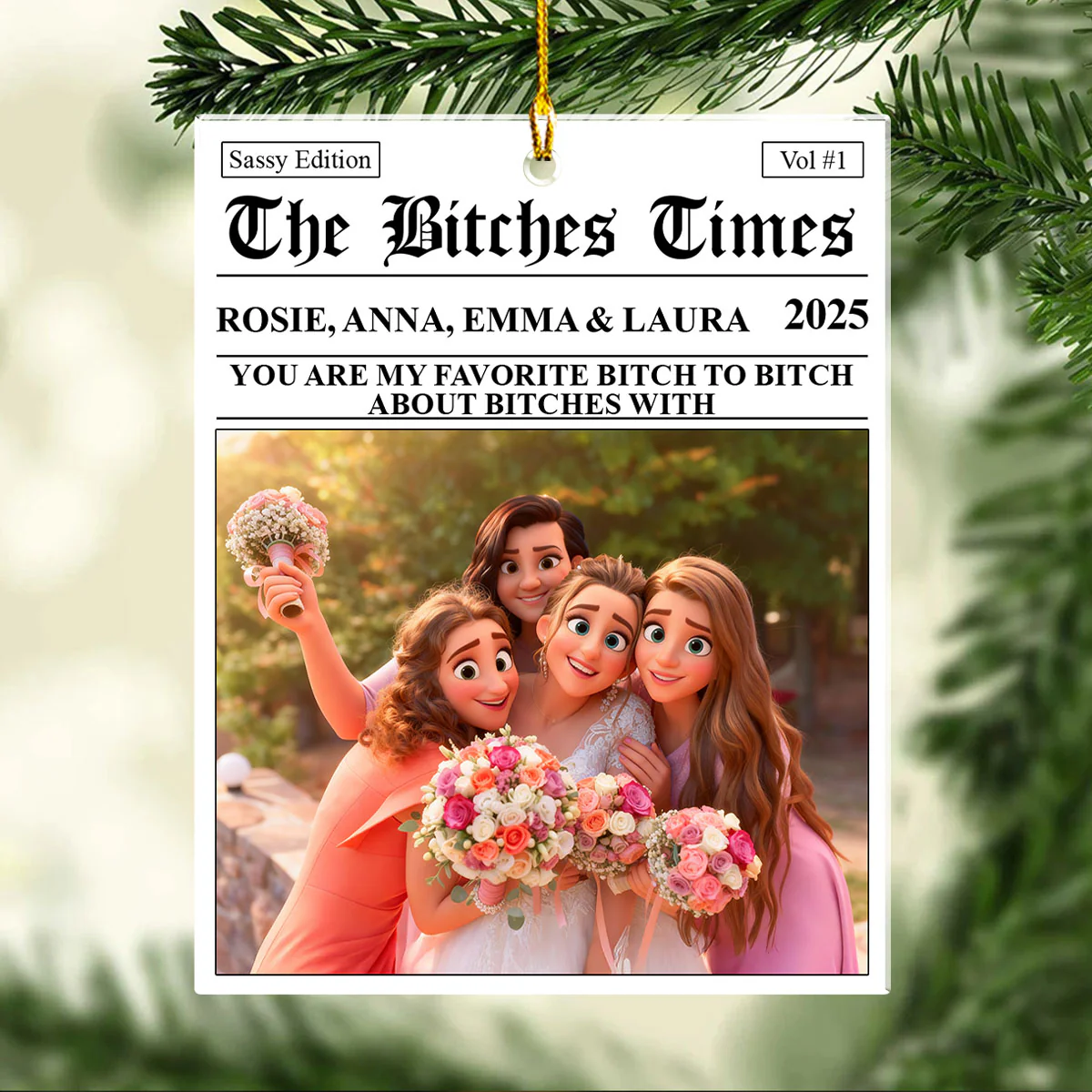 To Another Year Of Us Photo - Personalized Custom Acrylic Ornament - Image 4