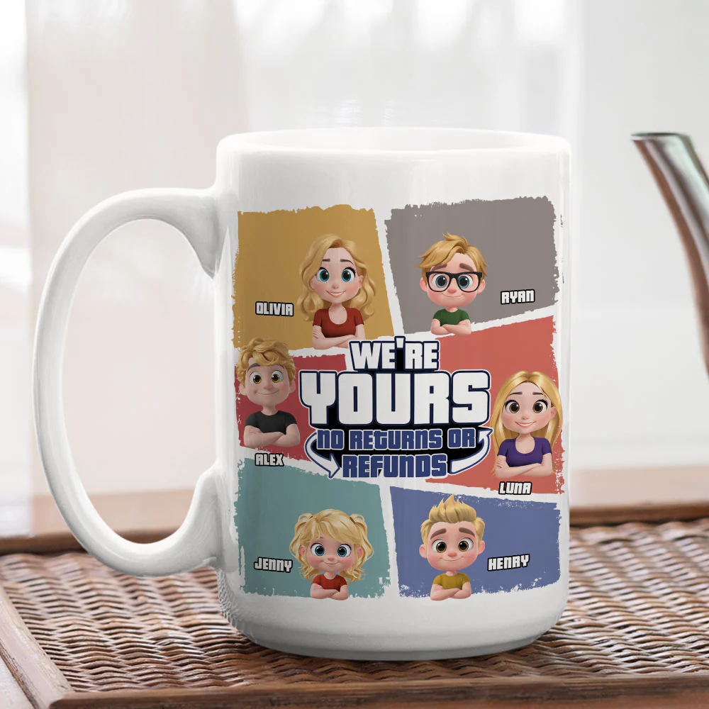 To Dad No Returns Or Refunds - Personalized Custom Coffee Mug - Image 4