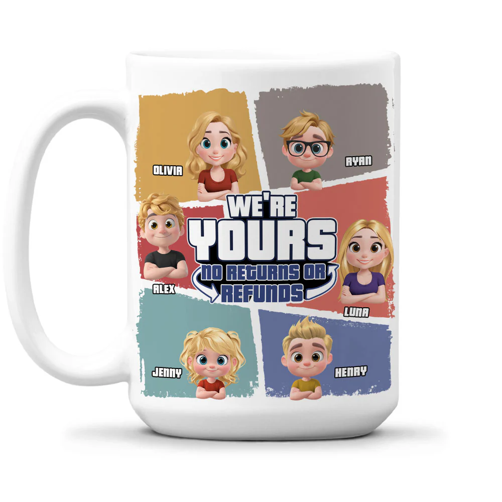 To Dad No Returns Or Refunds - Personalized Custom Coffee Mug - Image 5