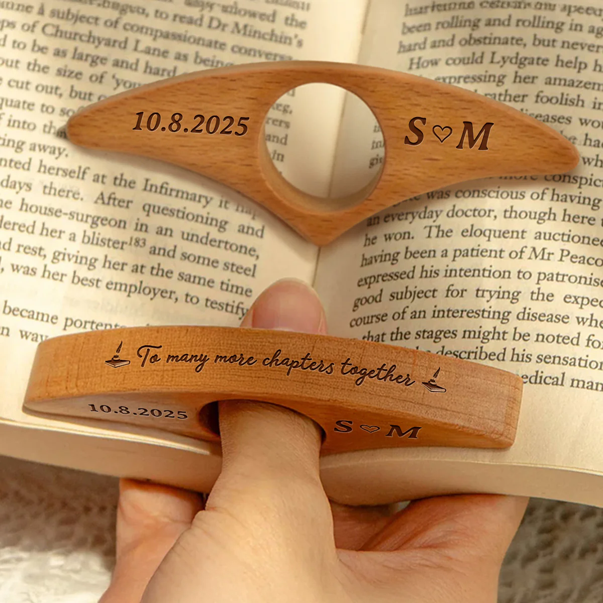 To Many More Chapters Together - Personalized Custom Book Page Holder