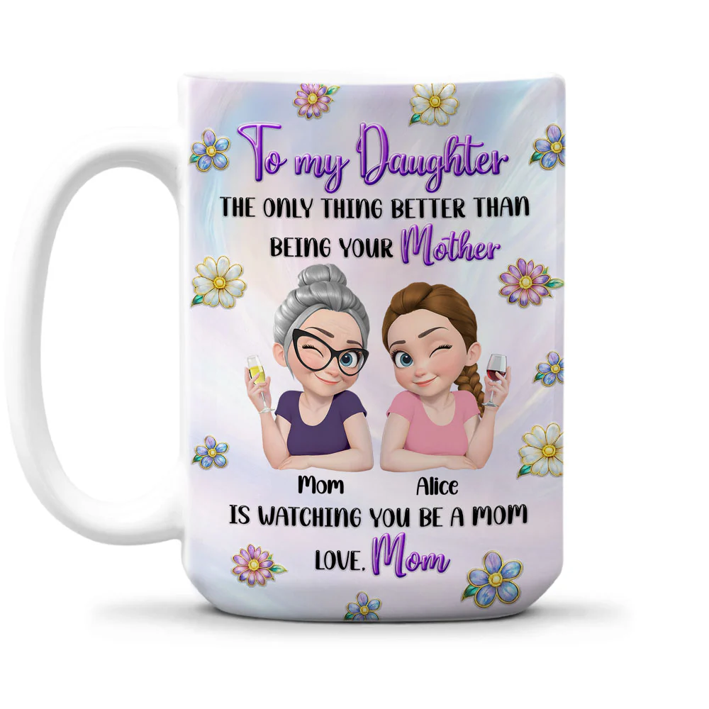 To My Amazing Daughter - Personalized Custom 3D Inflated Effect Mug - Image 2