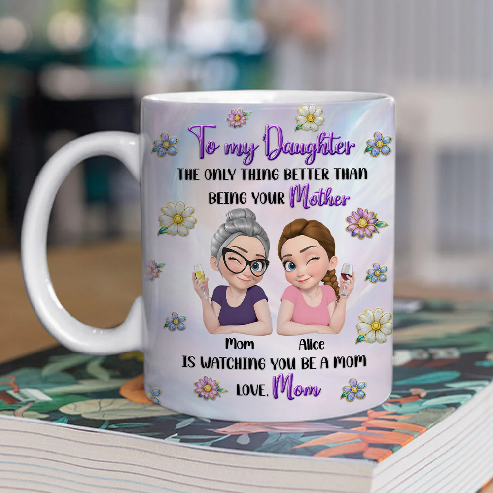 To My Amazing Daughter - Personalized Custom 3D Inflated Effect Mug - Image 3