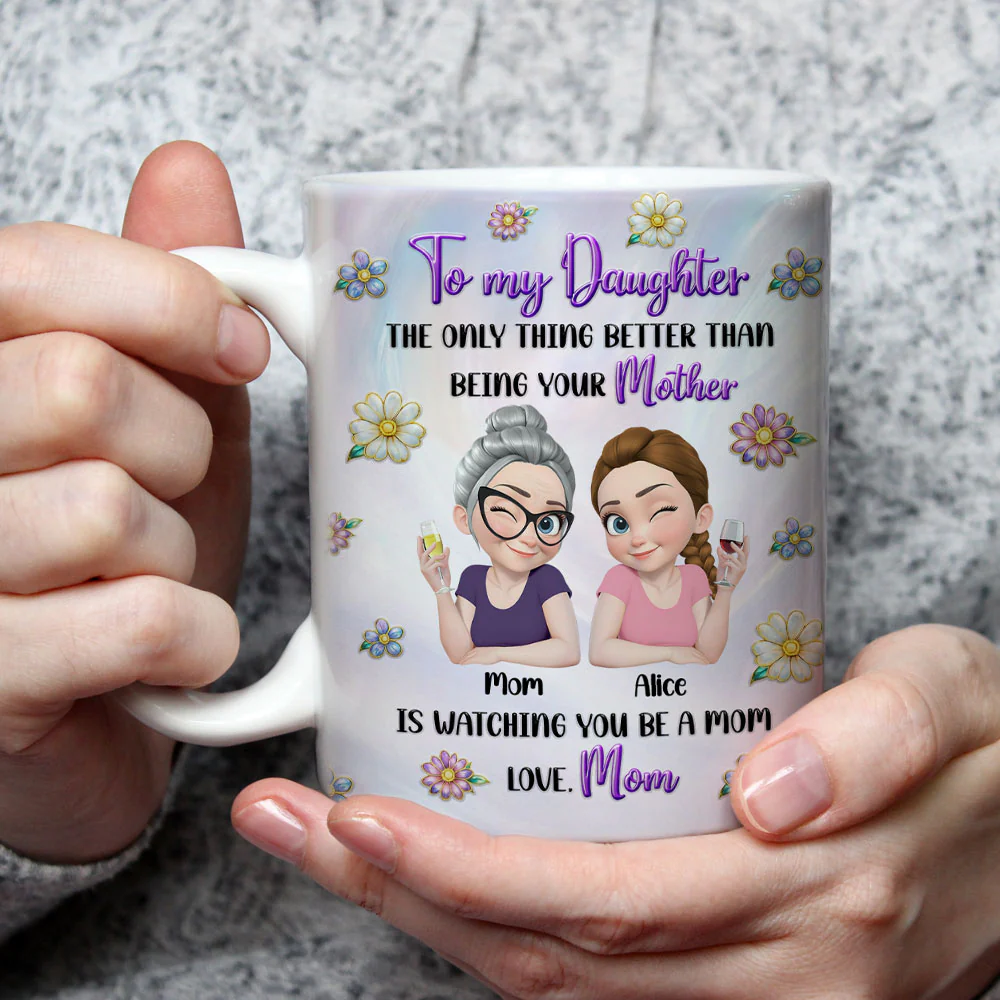 To My Amazing Daughter - Personalized Custom 3D Inflated Effect Mug - Image 4