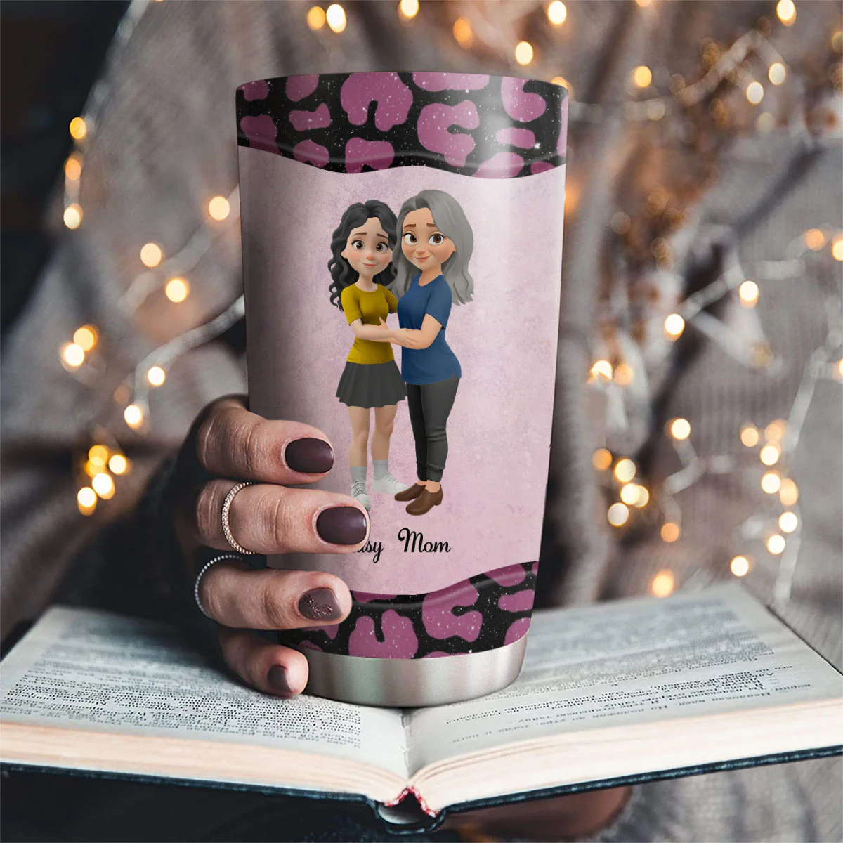 To My Awesome Mom - Personalized Custom Tumbler - Image 2