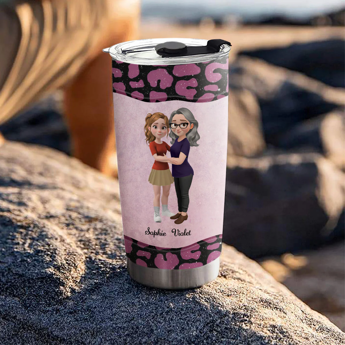 To My Awesome Mom - Personalized Custom Tumbler - Image 4
