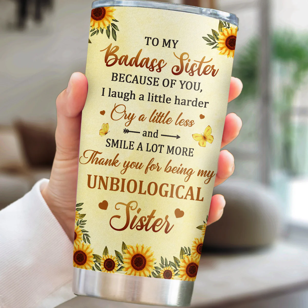 To My Badass Bestie - Personalized Custom Tumbler - Image 4