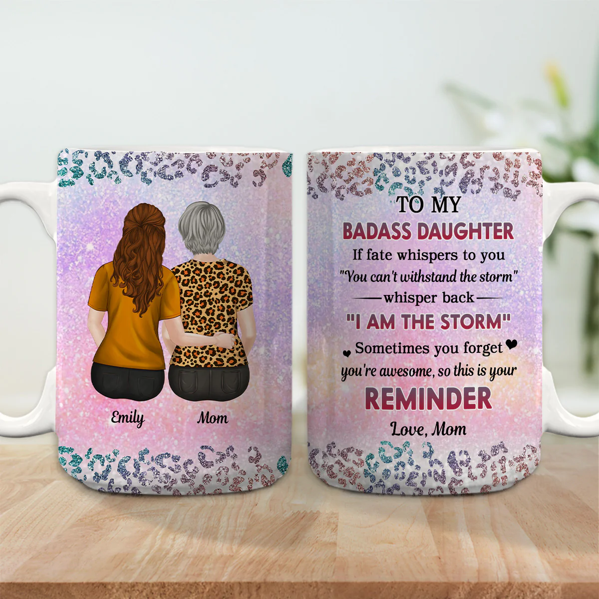 To My Badass Daughter - Personalized Custom Coffee Mug - Image 5
