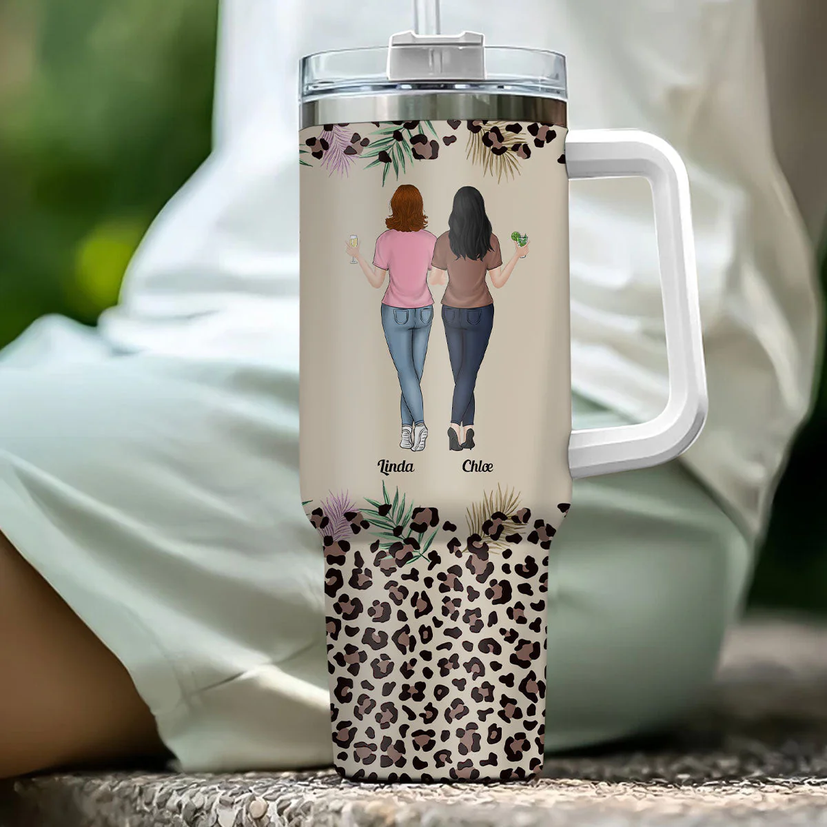 To My Badass Daughter - Personalized Custom 40 Oz Tumbler - Image 2