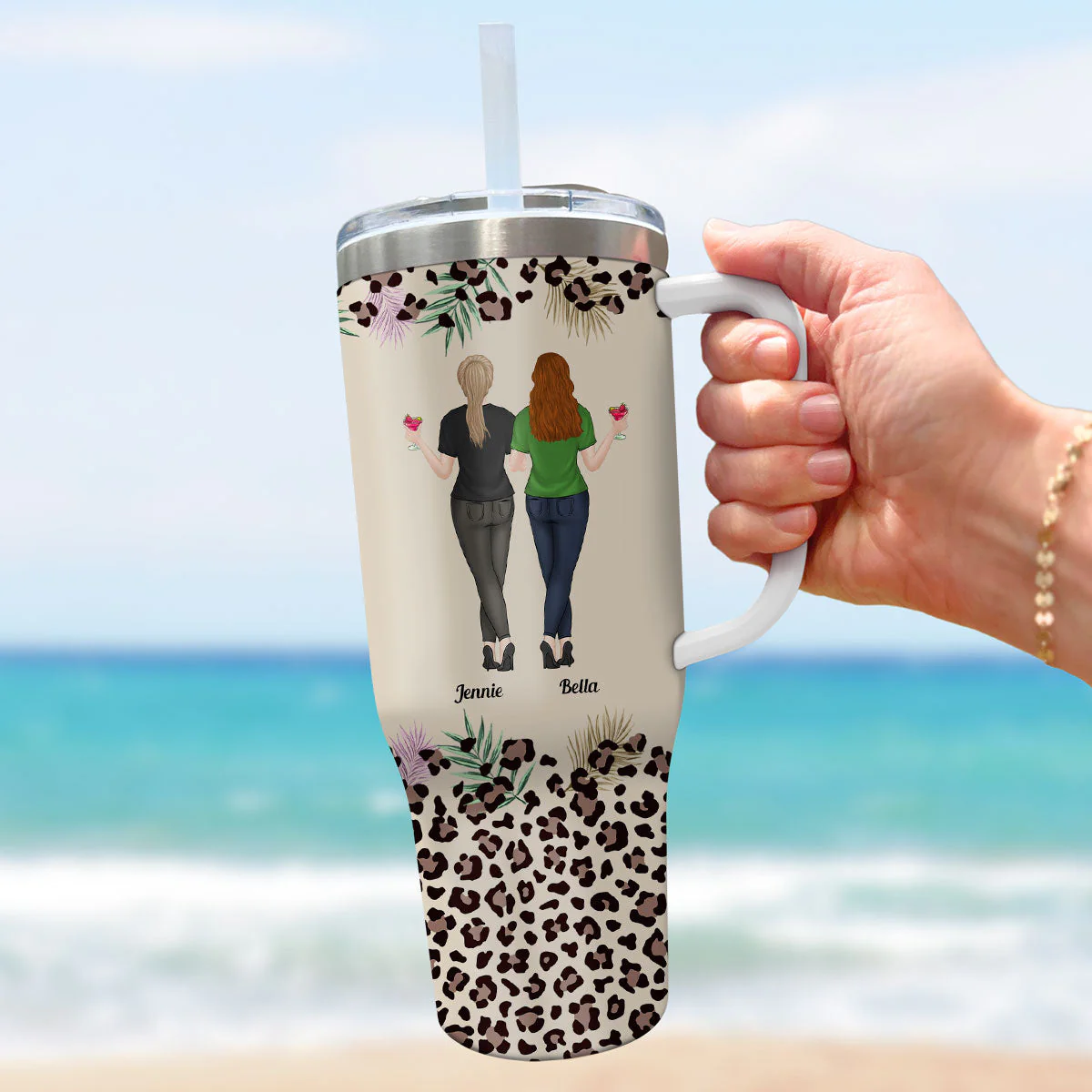To My Badass Daughter - Personalized Custom 40 Oz Tumbler - Image 4