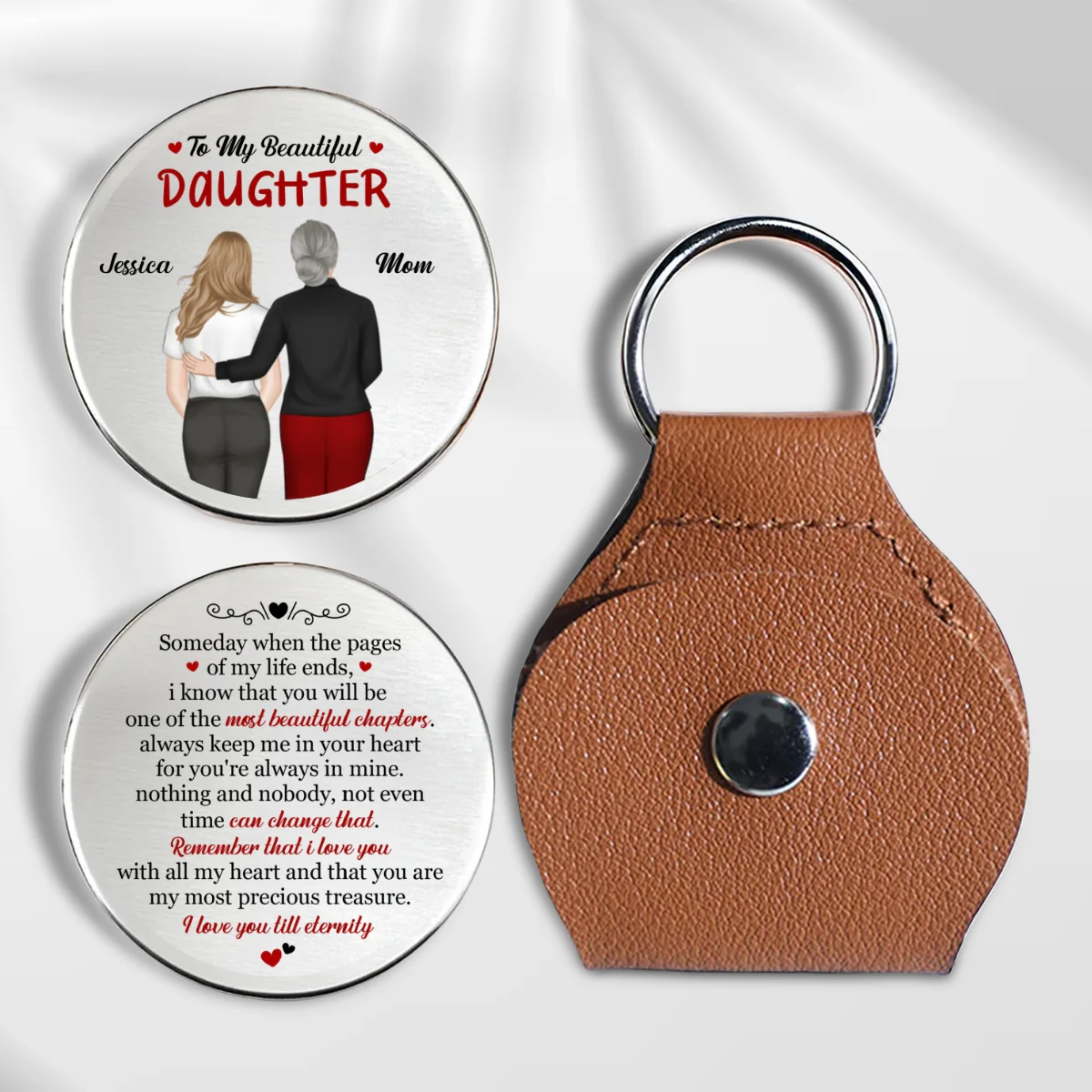 To My Beautiful Daughter - Personalized Custom Pocket Hug - Image 6