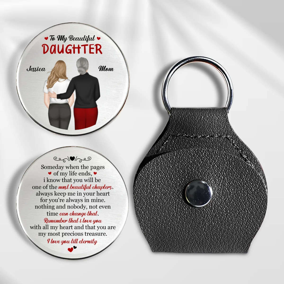 To My Beautiful Daughter - Personalized Custom Pocket Hug - Image 7