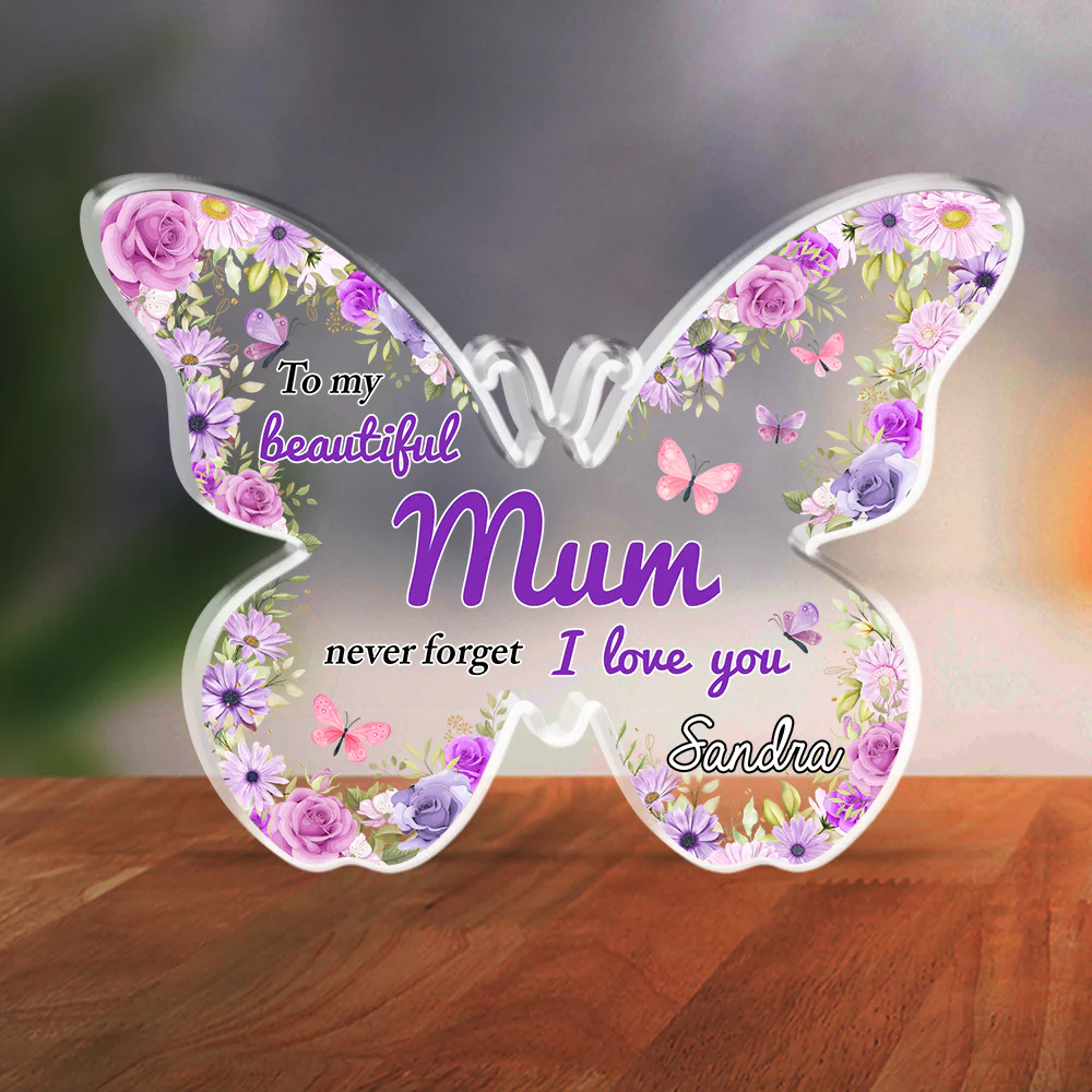To My Beautiful Mommy Grandma - Personalized Custom Acrylic Plaque - Image 2