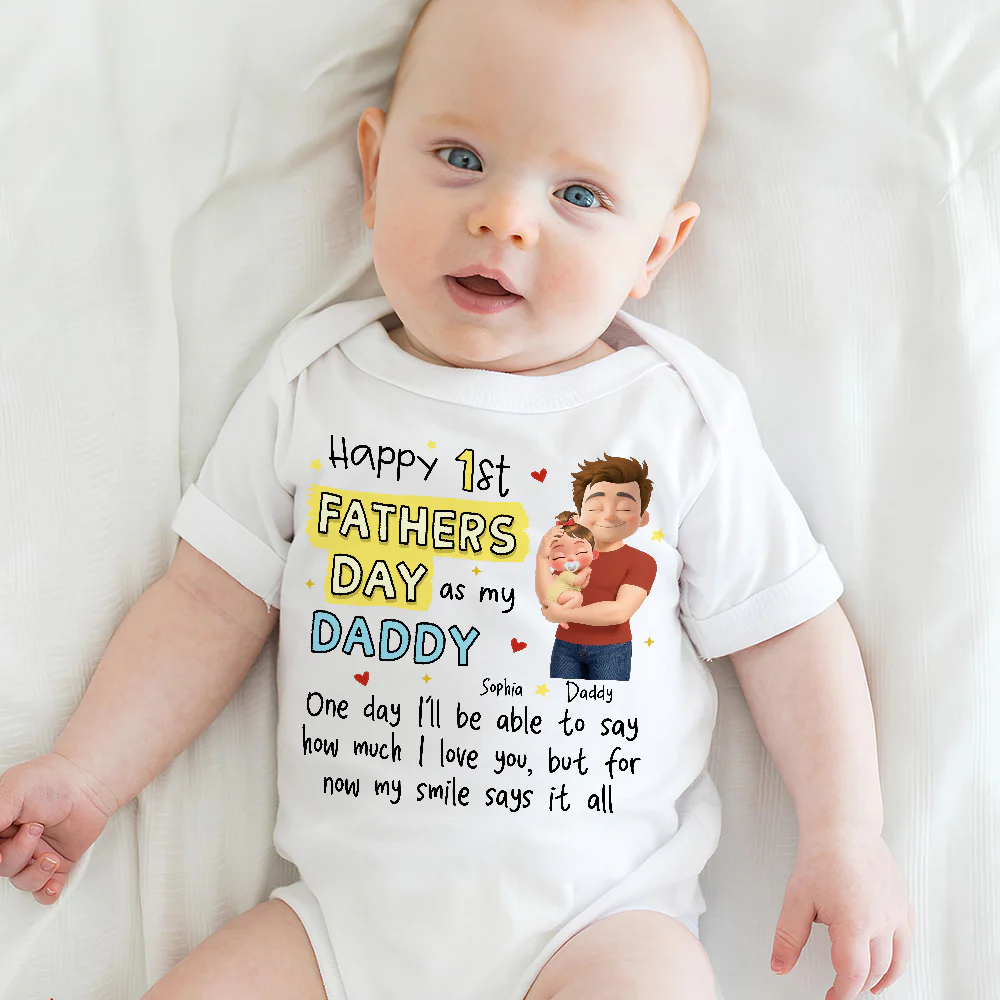 To My Daddy - Personalized Custom Baby Onesie - Image 5