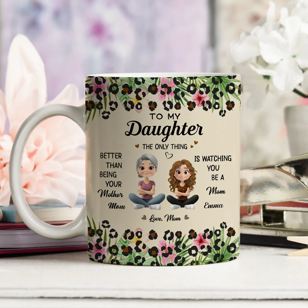 To My Daughter I Love You - Personalized Custom Coffee Mug - Image 3
