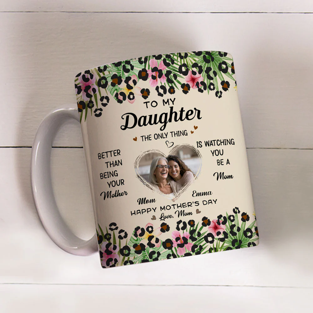 To My Daughter I Love You - Personalized Custom Coffee Mug - Image 5