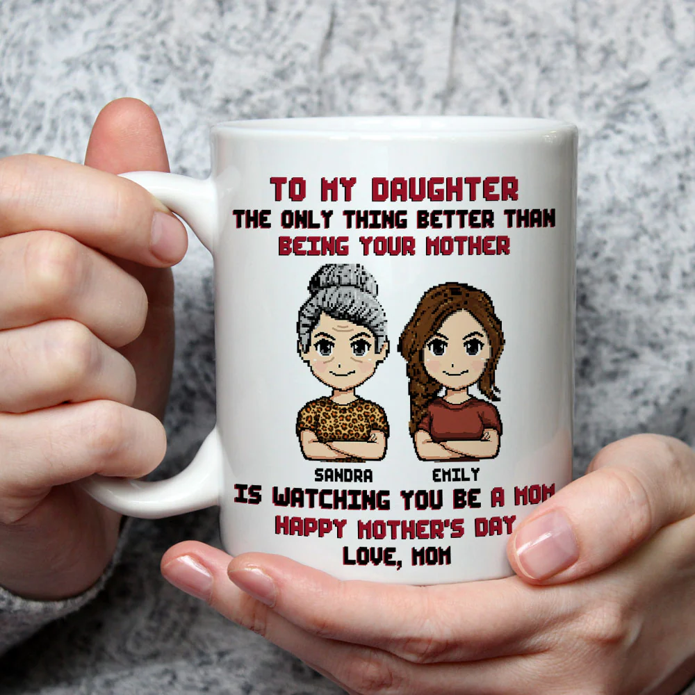 To My Daughter I Love You - Personalized Custom Coffee Mug - Image 2