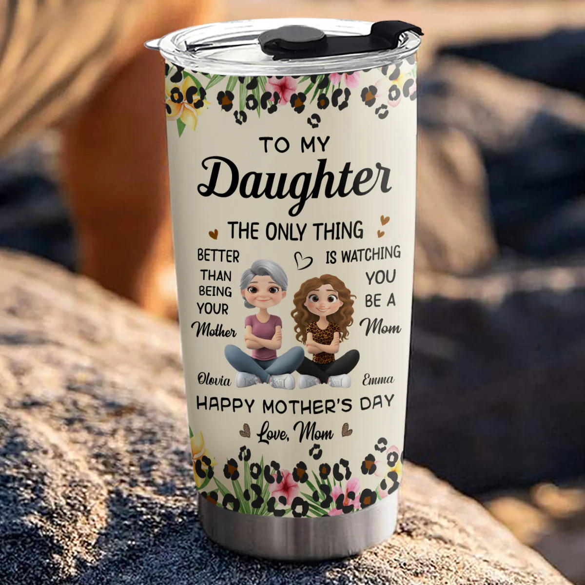 To My Daughter I Love You - Personalized Custom Tumbler - Image 3