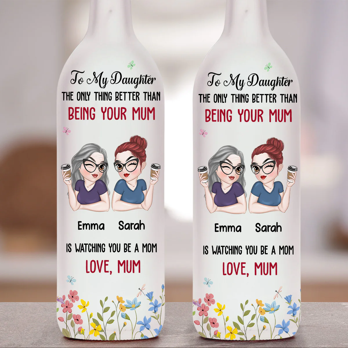 To My Daughter - Personalized Custom Bottle Lamp - Image 5