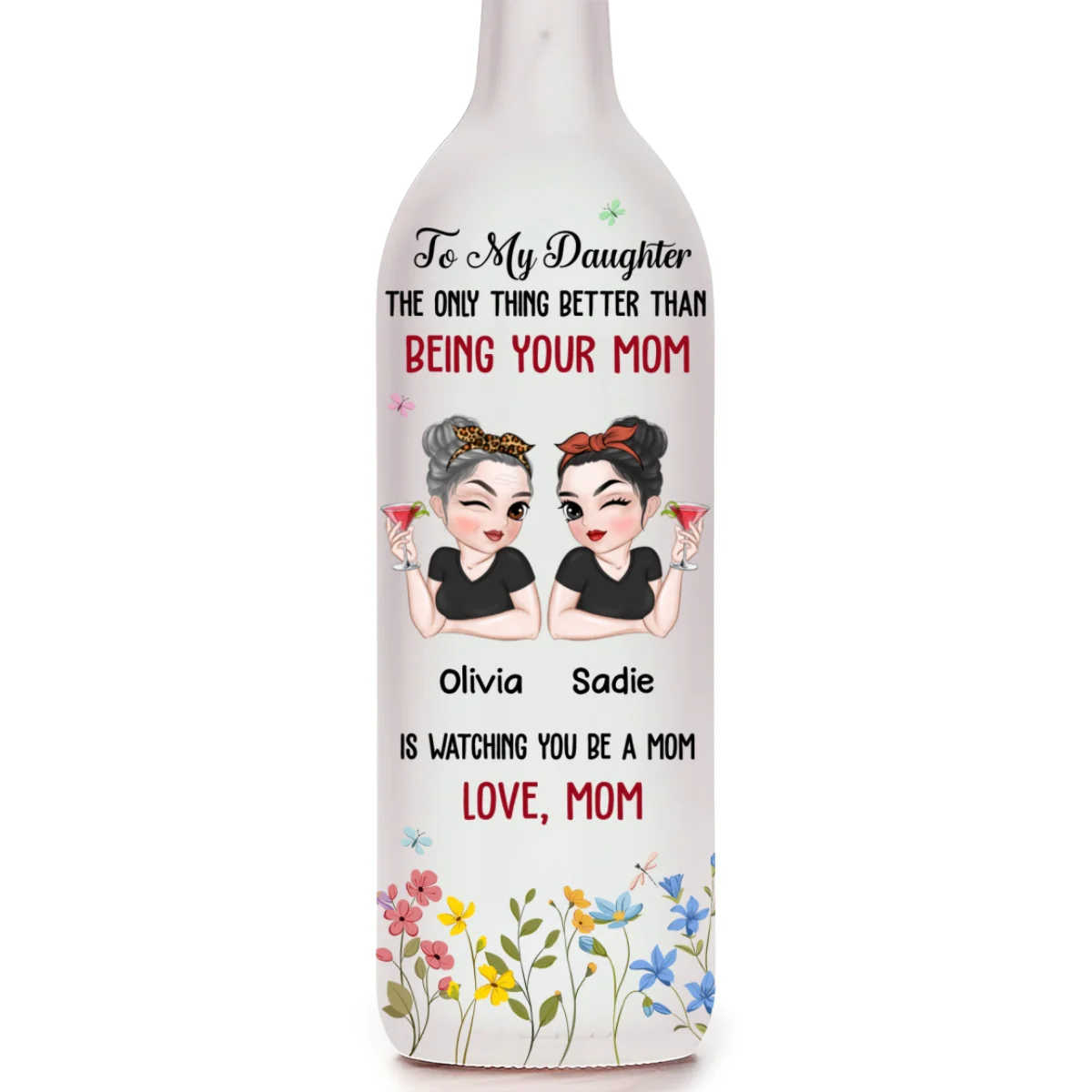 To My Daughter - Personalized Custom Bottle Lamp - Image 7