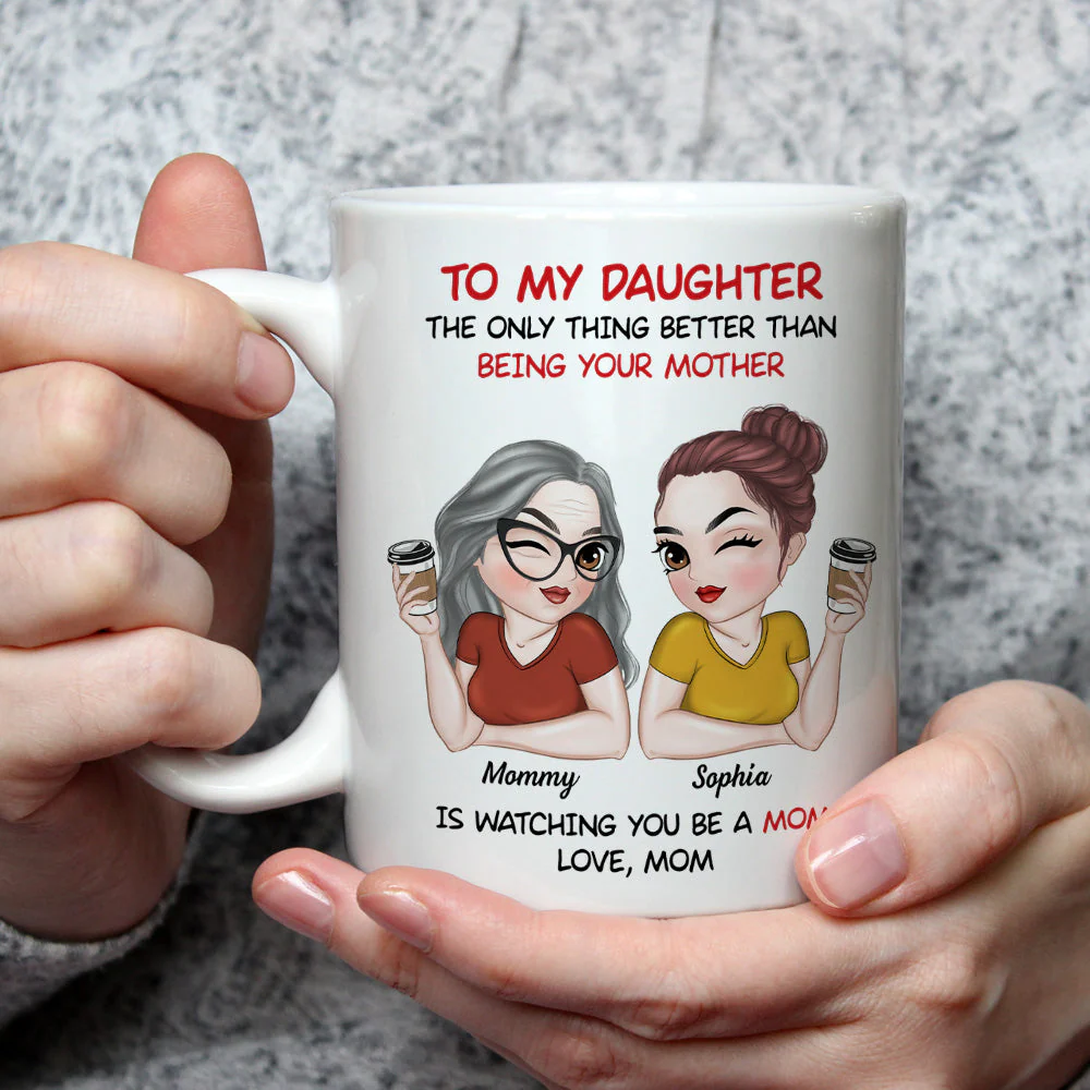 To My Daughter - Personalized Custom Coffee Mug - Image 3