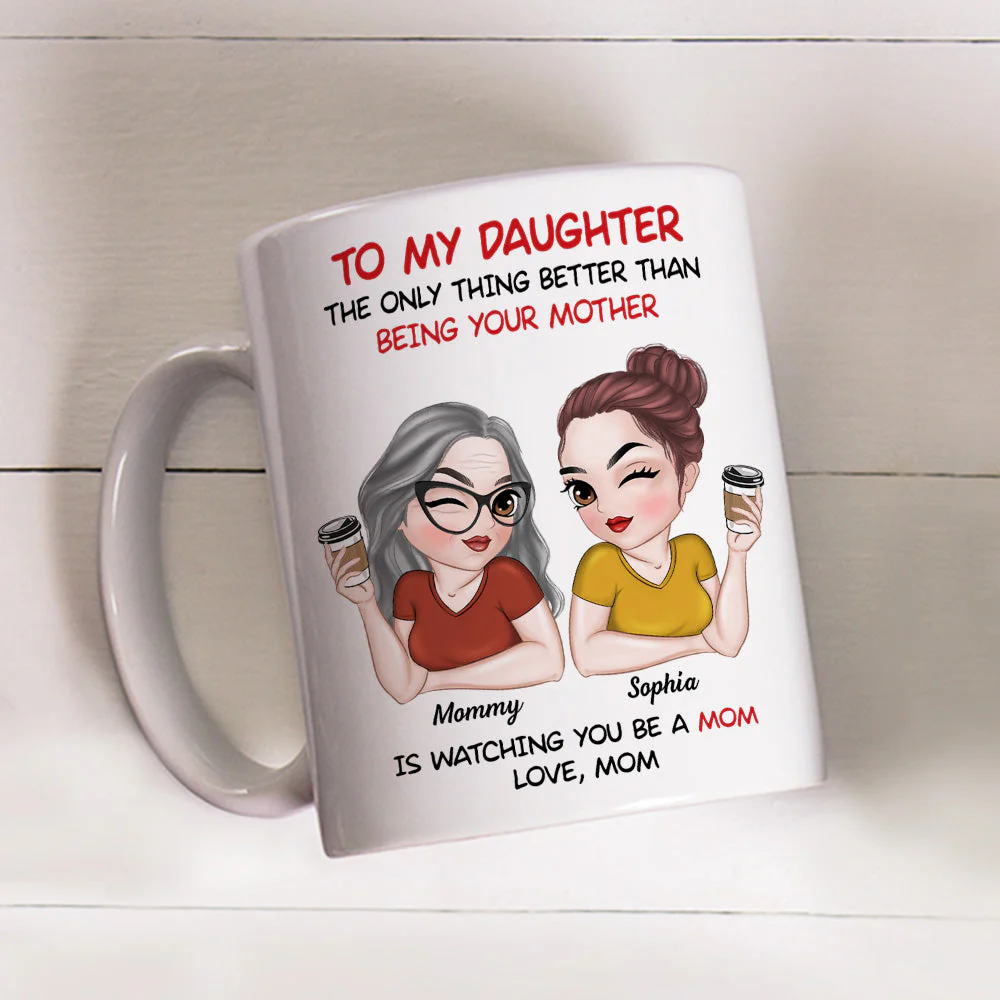To My Daughter - Personalized Custom Coffee Mug - Image 4
