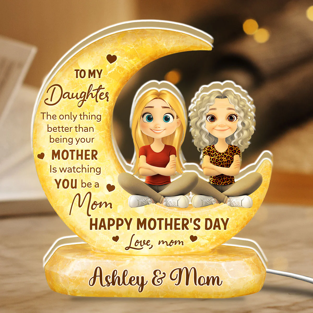 To My Daughter - Personalized Custom Light Box - Image 2