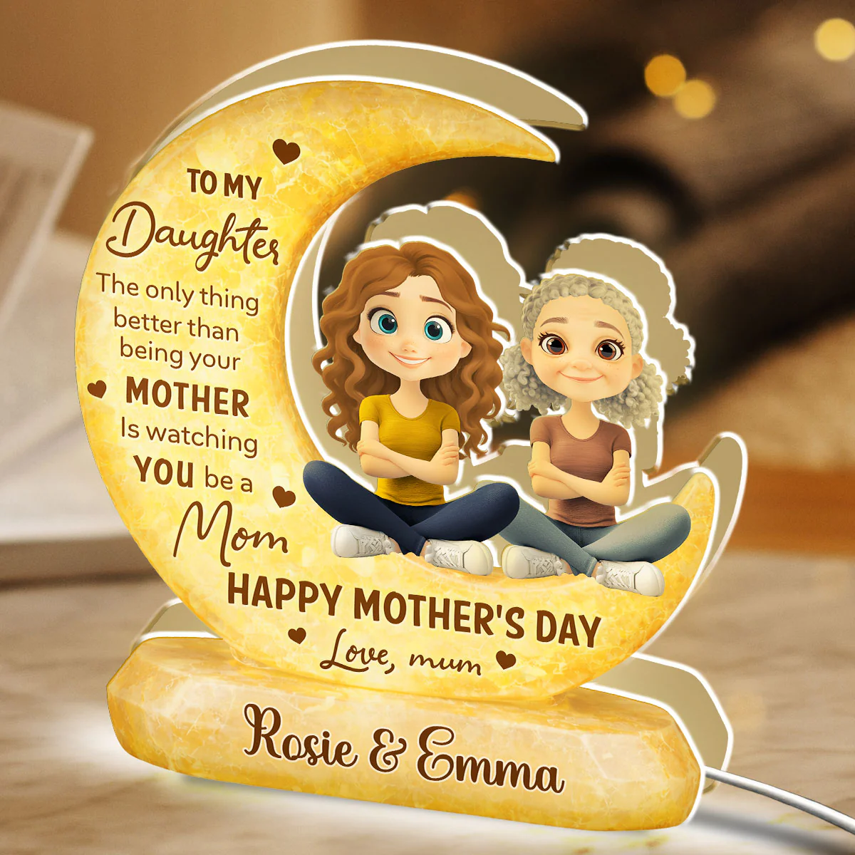 To My Daughter - Personalized Custom Light Box - Image 5