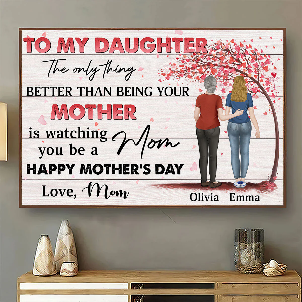 To My Daughter - Personalized Custom Poster