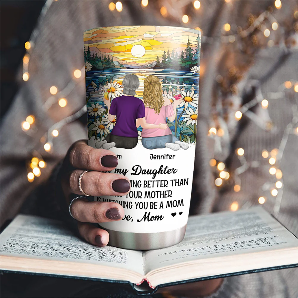 To My Daughter Version 2 - Personalized Custom Tumbler - Image 2