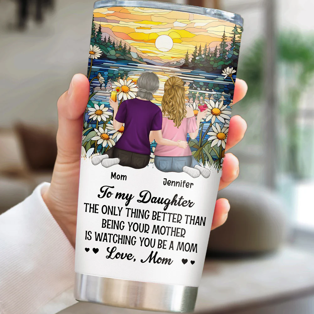 To My Daughter Version 2 - Personalized Custom Tumbler - Image 5