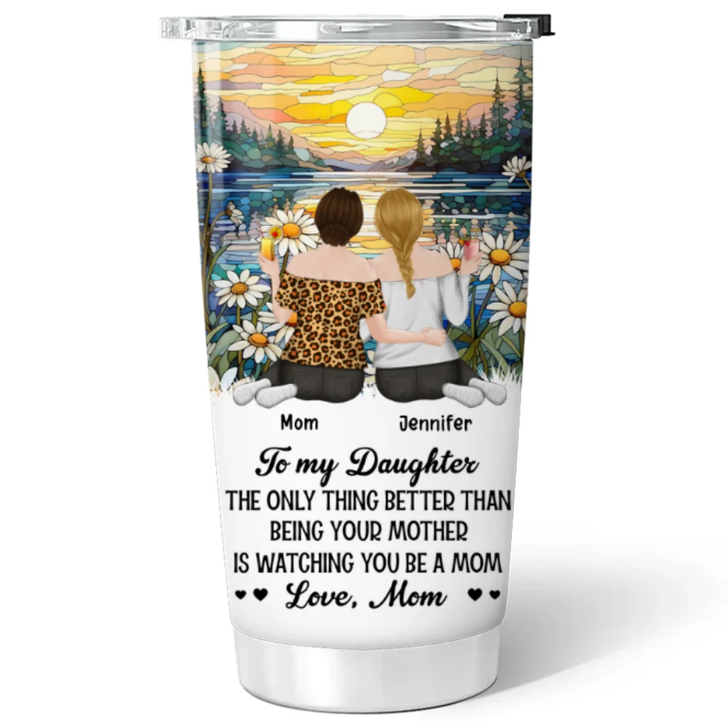 To My Daughter Version 2 - Personalized Custom Tumbler - Image 6